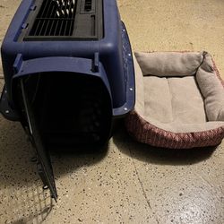Dog Kennel And Dog Bed