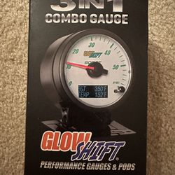 Glow Shift 3 In 1 Boost And Temp Gauge 