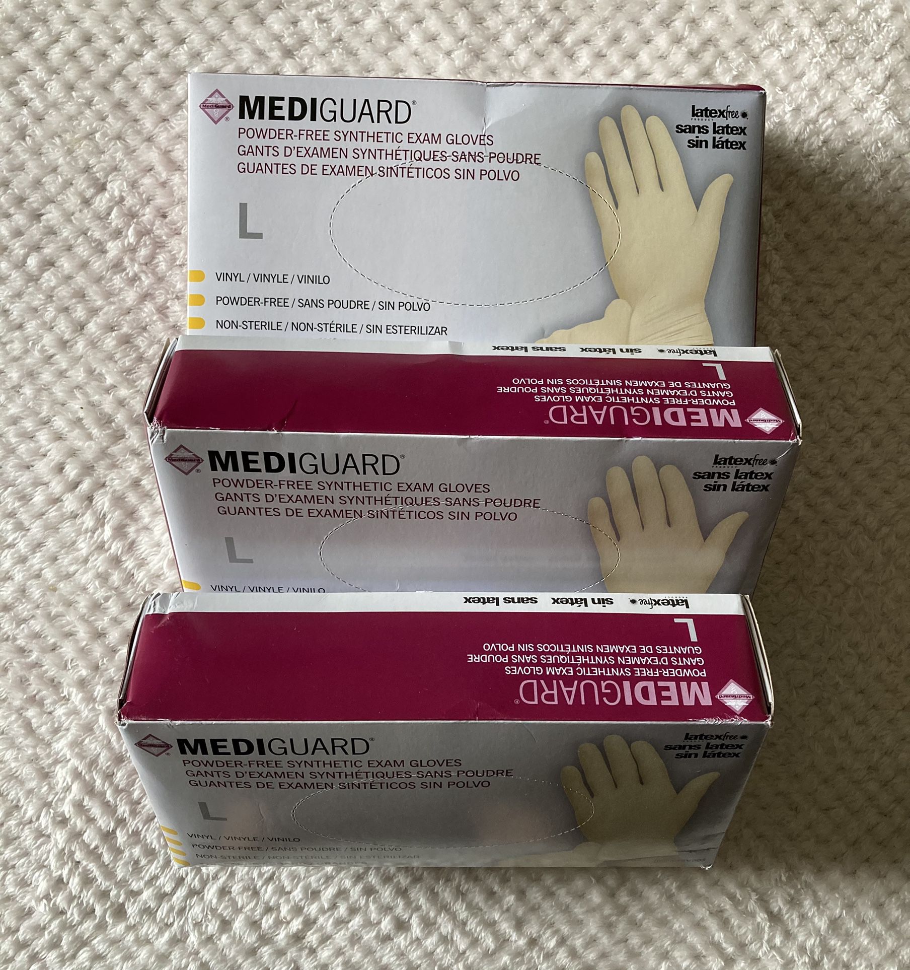 Disposable gloves—New-Sz. L- 100 per Box- Low Price  $5 each Or three boxes for $10