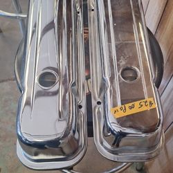 Pontiac  Style Tall Chrome  Valve Covers  350 400 455 Engines New Pair.35th Ave And McDowell Phx 