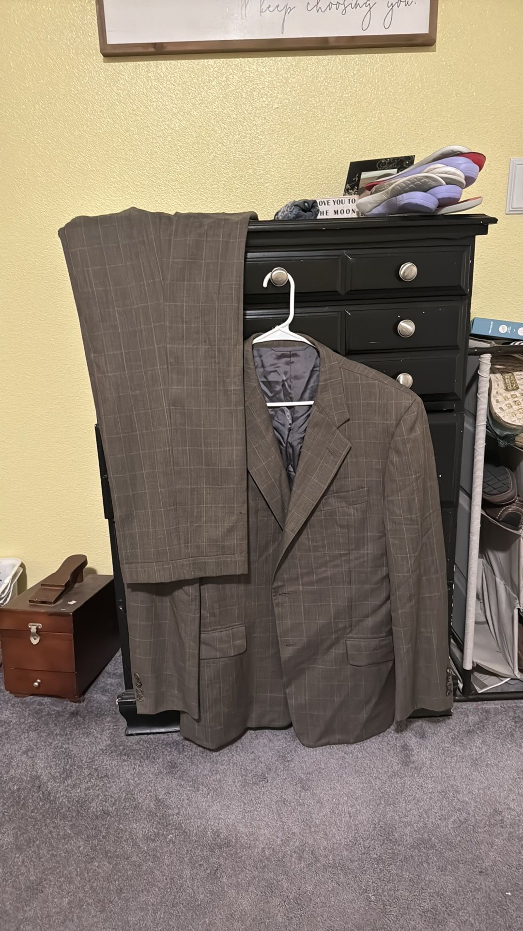 Brown Window Pane Hickey Freeman