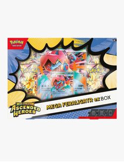 Pokémon Mega Evolution Ascended Heroes Mega Feraligatr ex Box