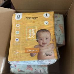 Hello Bello Diaper size 1  5 Packs Each Pack 35 diapers total 175