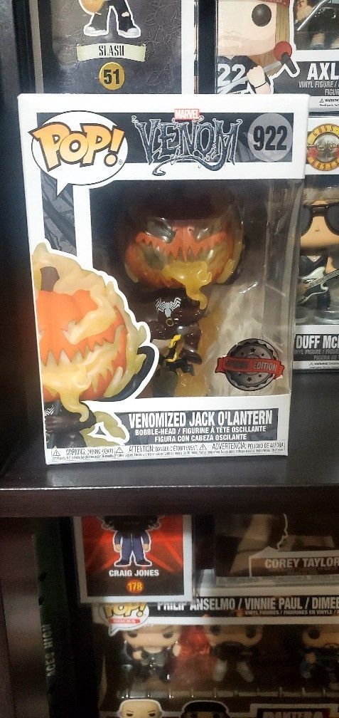Venomized Jack O'lantern Pop