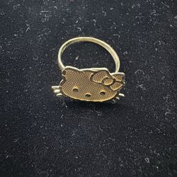 Hello kitty diamond cut ring size 7