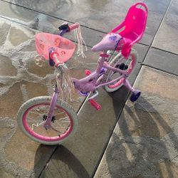 Princess Bike With Doll Seat