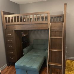 Pottery Barn Camp Twin Loft Bed System
