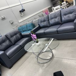 2pc Living Room Set 💙 Dark Blue Color 