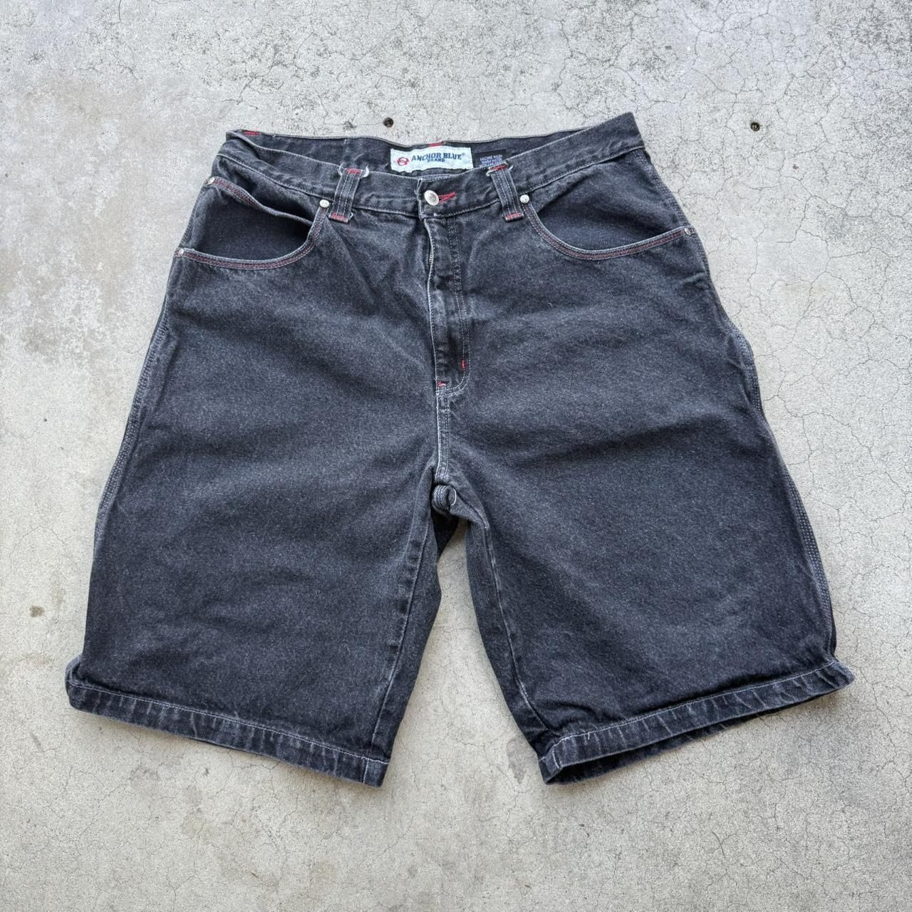 メンズ Anchor Blue Faded Black Huge Jorts