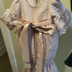 Light Pink Baby Baptism Gown