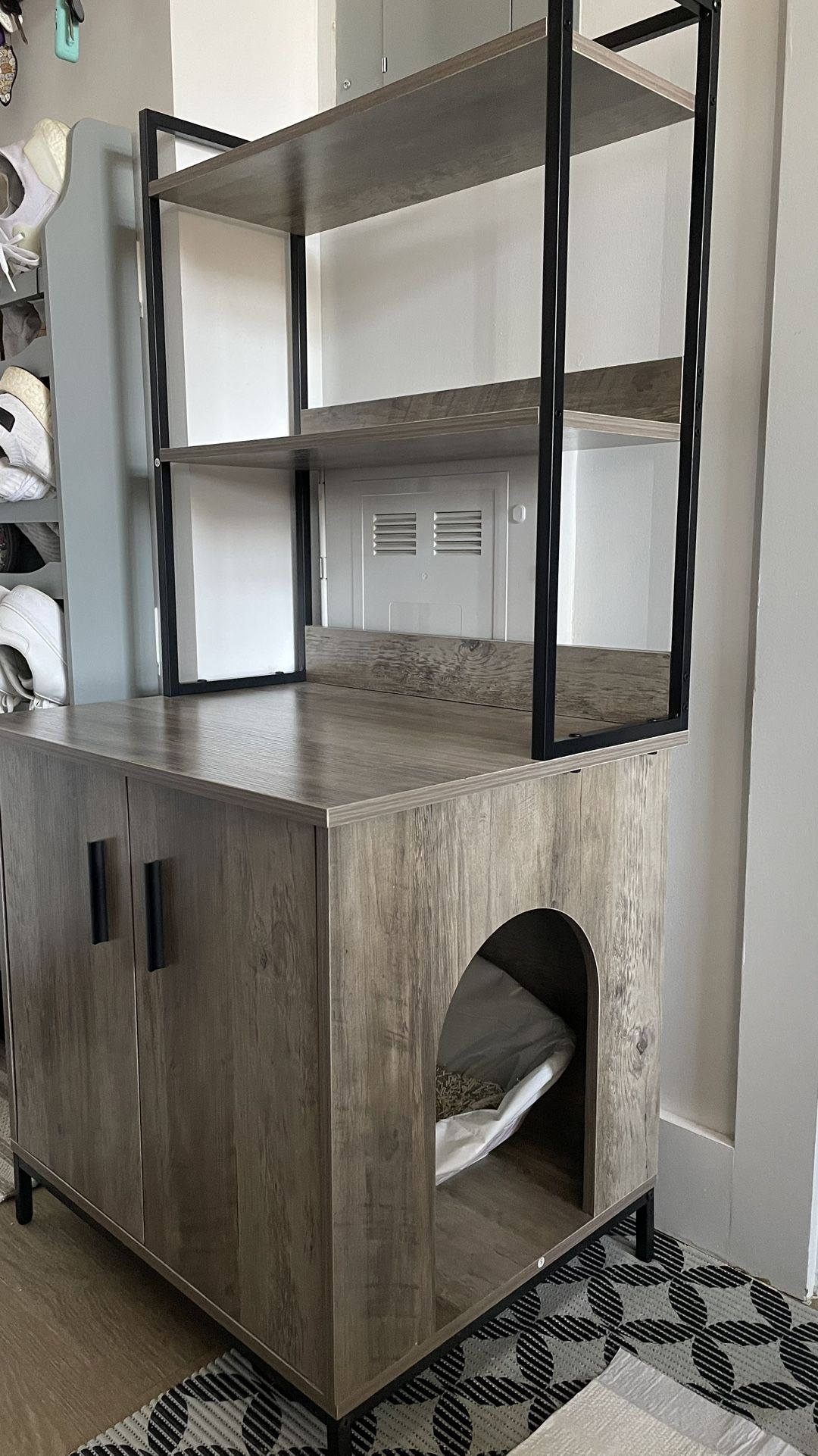 Cat Litter Cabinet With Shelves