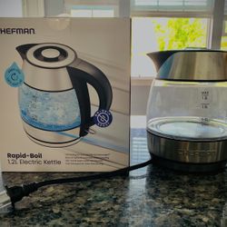 Chefman Electric Kettle – Brand New, Fast Boil, 1.2L