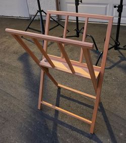 2pcs Wooden Folding Artist print rack, Easel Stand