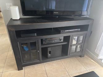 Black TV Console