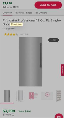 Frigidaire Professional Freezer