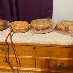Beautiful Round Rattan Bag 