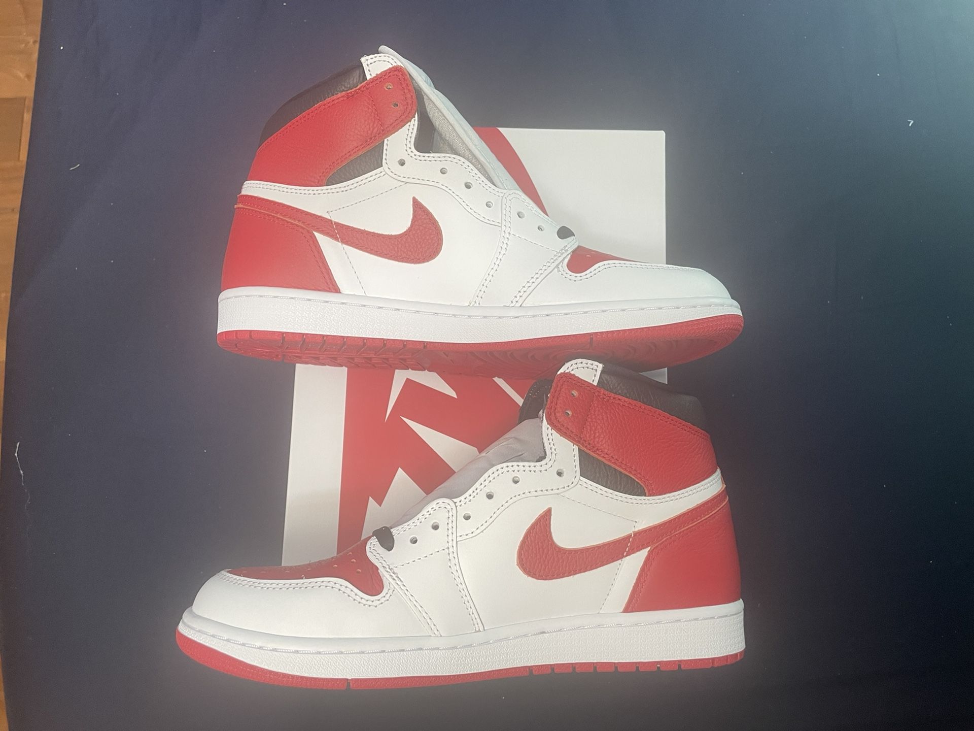 Air Jordan 1 Retro Og High White-red Black