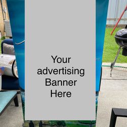 Maxibit Zap Portable Banner Stand Full Size Set Up With Carry Case