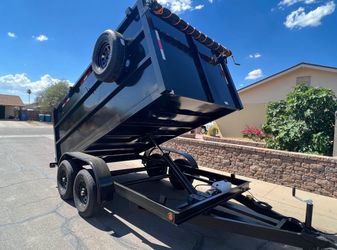New Dump trailer 8x12x4