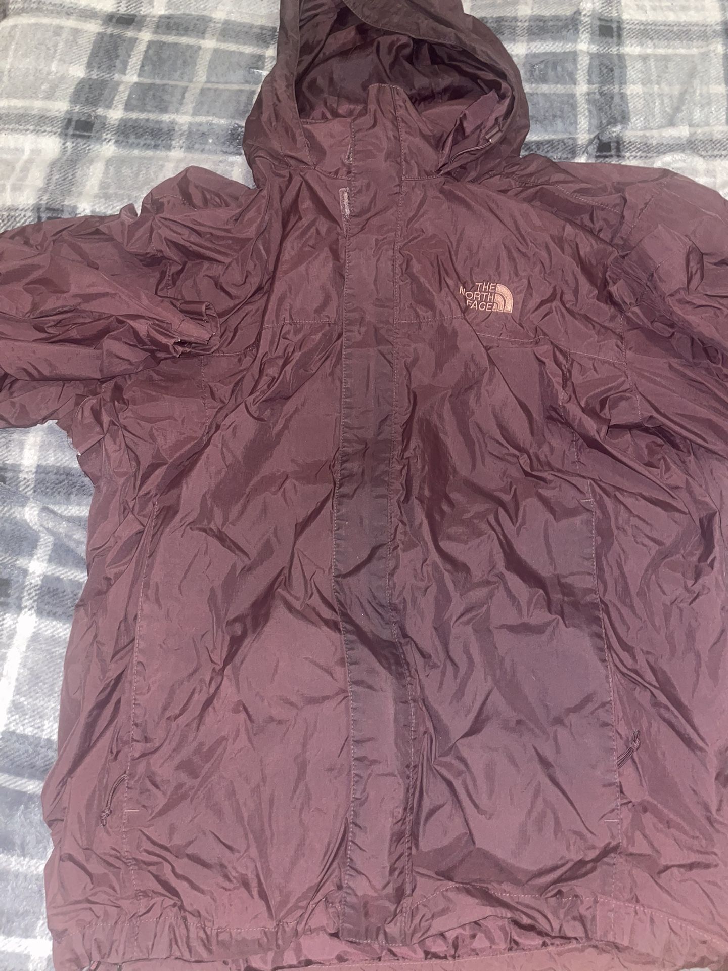 Burgundy XL North Face Jacket
