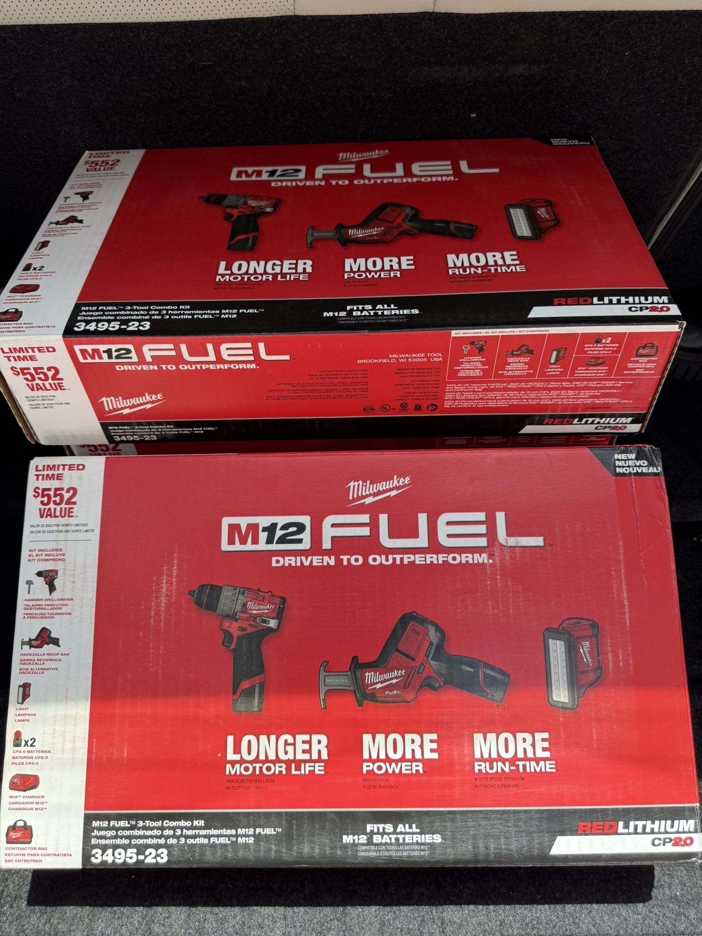 MILWAUKEE M12 3-Tool Combo Kit 3495-23