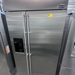42” GE MONOGRAM BUILT IN STAINLESS STEEL REFRIGERATOR 