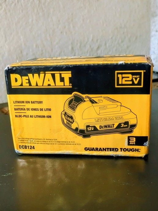 NEW + STILL IN BOX! DeWalt 12V MAX* 3Ah Battery - PRICE FIRM