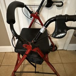 Drive Medical Walker With Seat And Storage 