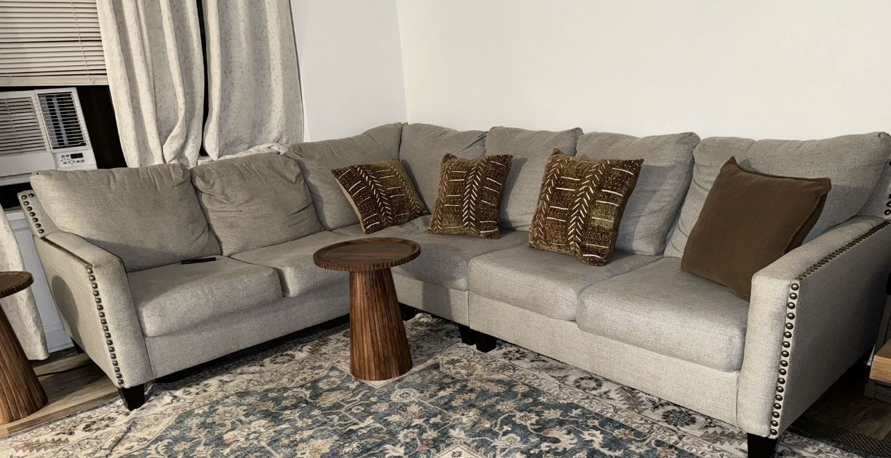 Sofa Grey Set Sectional Furniture 