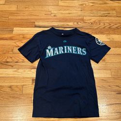 Seattle Mariners Hernandez 34 navy blue t-shirt  Size small