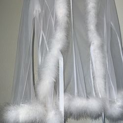 Shirley Of Hollywood Short White Robe