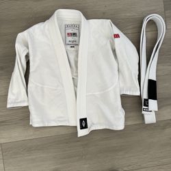 Maeda Red label BJJ M000 Gi Ages 5/6 Jacket & Belt Only