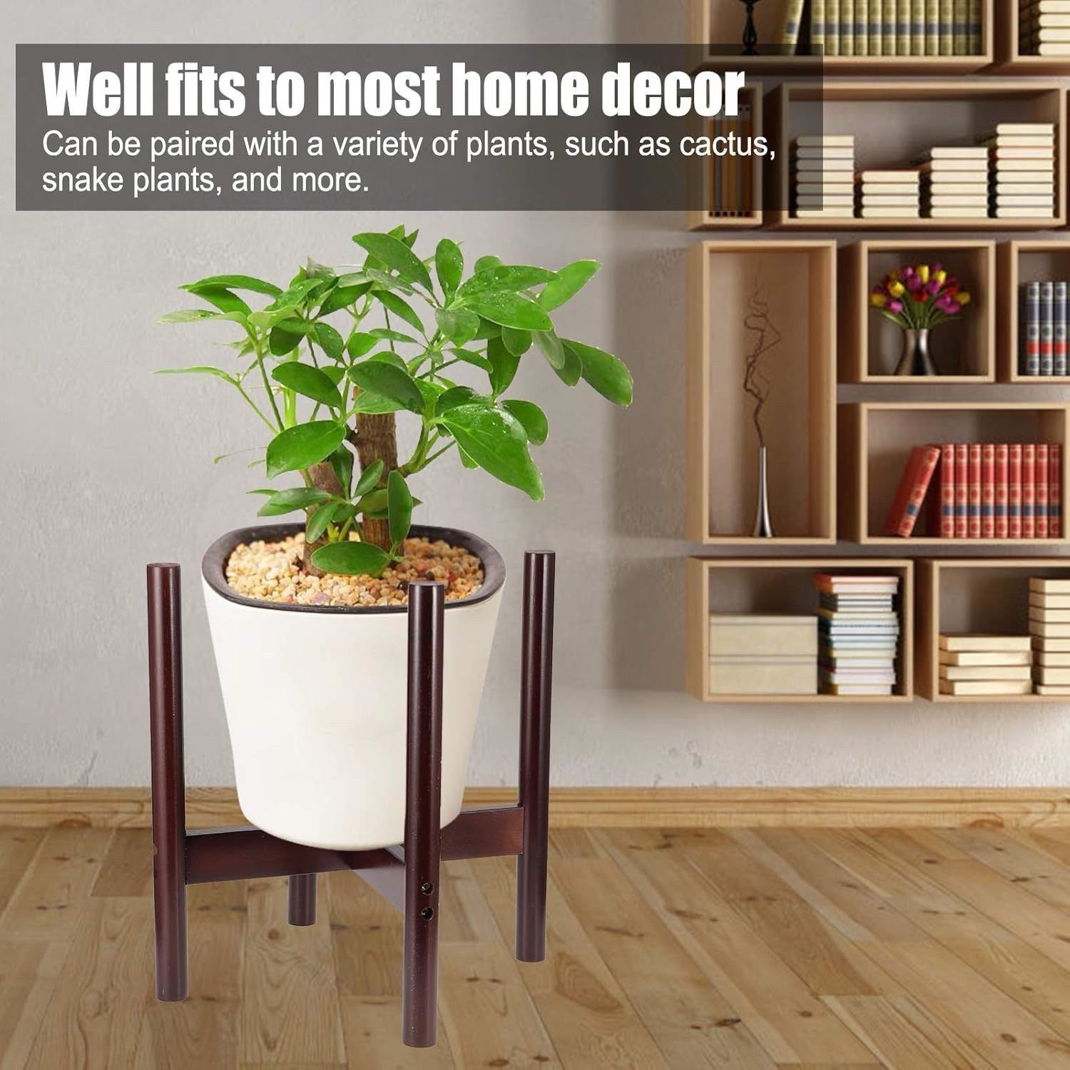 Bamboo Plant Stand, Flower Pot Holder Potted Stand Indoor Display Rack Room Decor for Most Home Decor and Furniture (bamboo 2)
