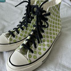 Converse High Top Smiley Design