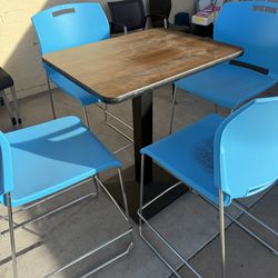 High chairs and table