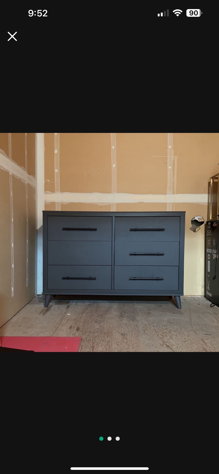Gray Mid Century Modern Dresser