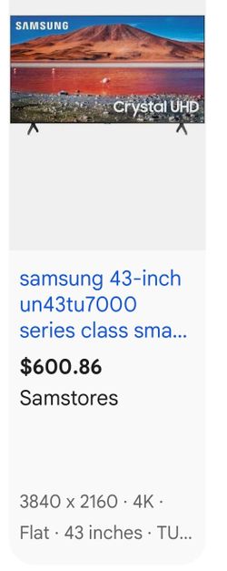 Samsung TV, super new