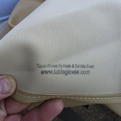 New Table Glove Fitted Marine Grade Vinyl Picnic Tablecloth Sets -Picnic Table Cloth Cover - Tan