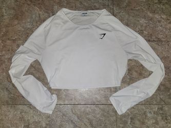 Gymshark woman's athletic semi cropped shirt