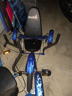 2 NEW MOBO TRITON TRICYCLES PAID 529 EACH SELL 120 EACH FIRM