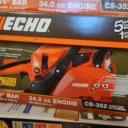 ECHO CS 352 Chain Saw New In Box