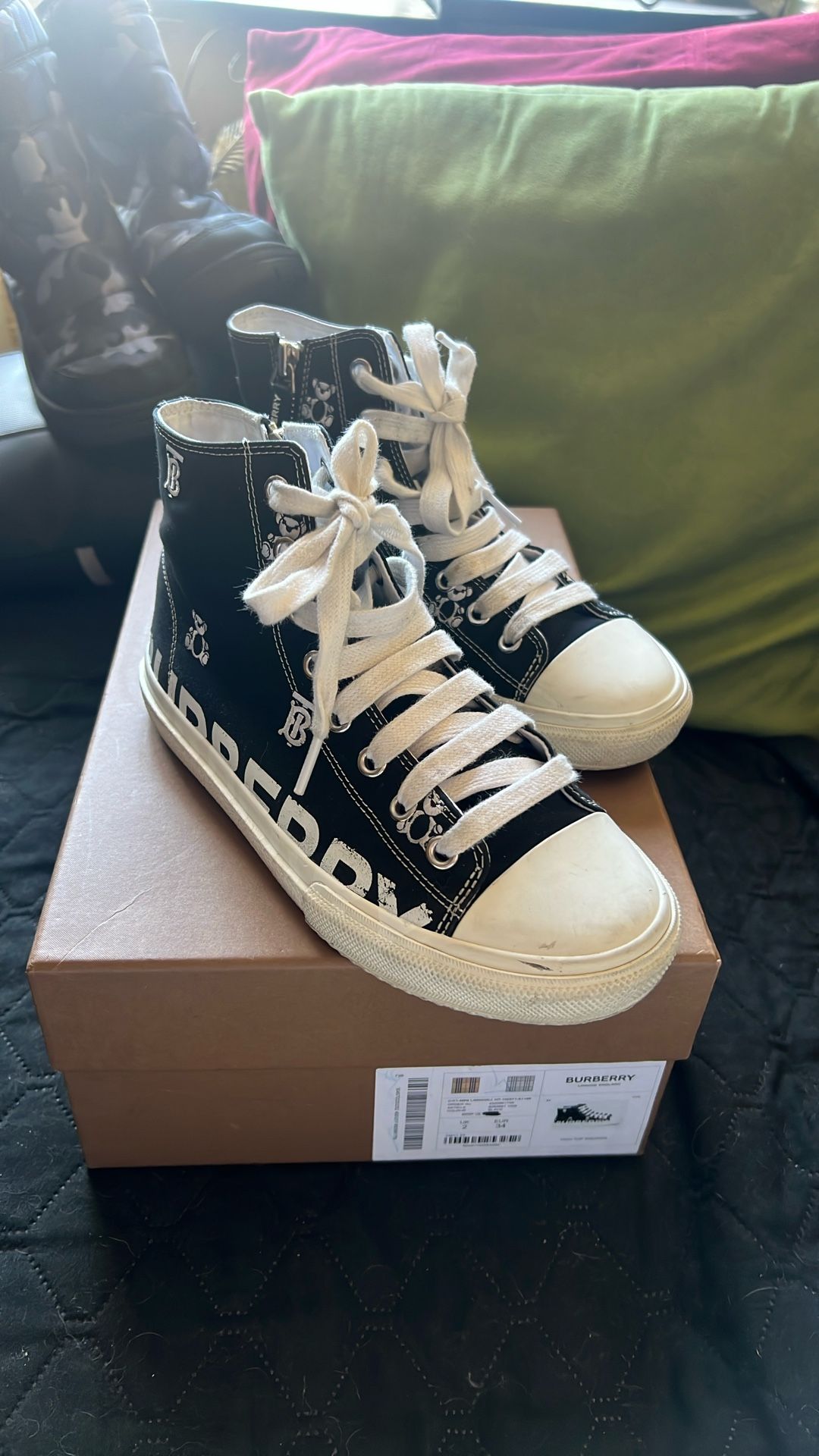 Kids Burberry High top Sneaker