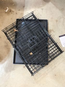 Foldable dog cage