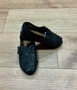 Black Glitter Toddler Shoes Size 10