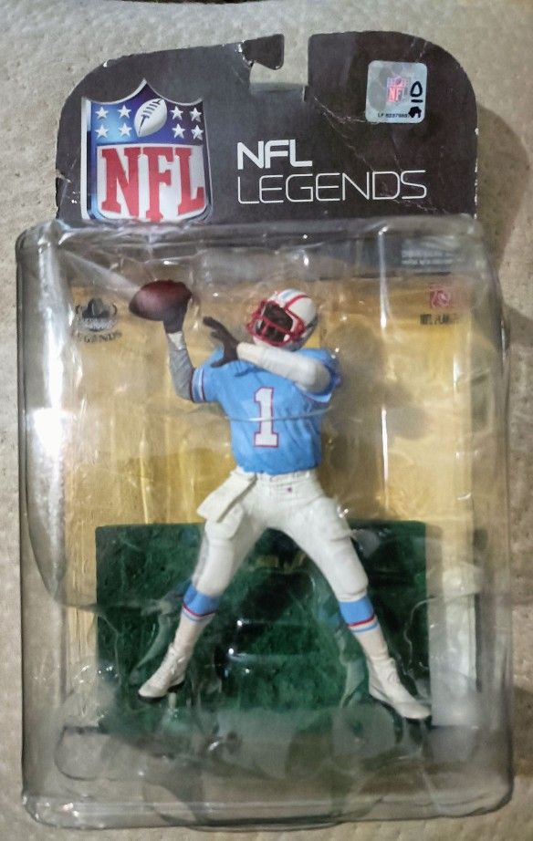 McFarlane NFL Warren Moon Quarterback Houston Oilers Legends series 4 Figurine