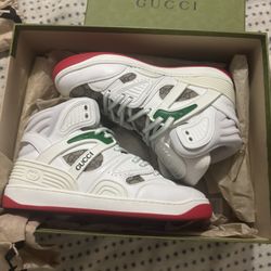 Gucci Women's Retro High-Top Plastic Sneakers