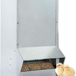 50lbs Capacity Galvanized Chicken Feeder