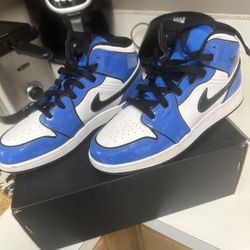 Royal Blue, Black & White Jordan’s 