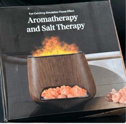 Aromatherapy and Salt Therapy Flame Diffuser
