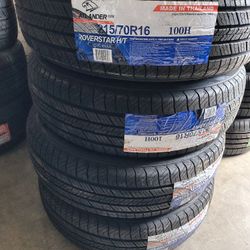 215/70/16 Atlander Tires Installed And Balanced/ Instaladas Y Balanceadas 